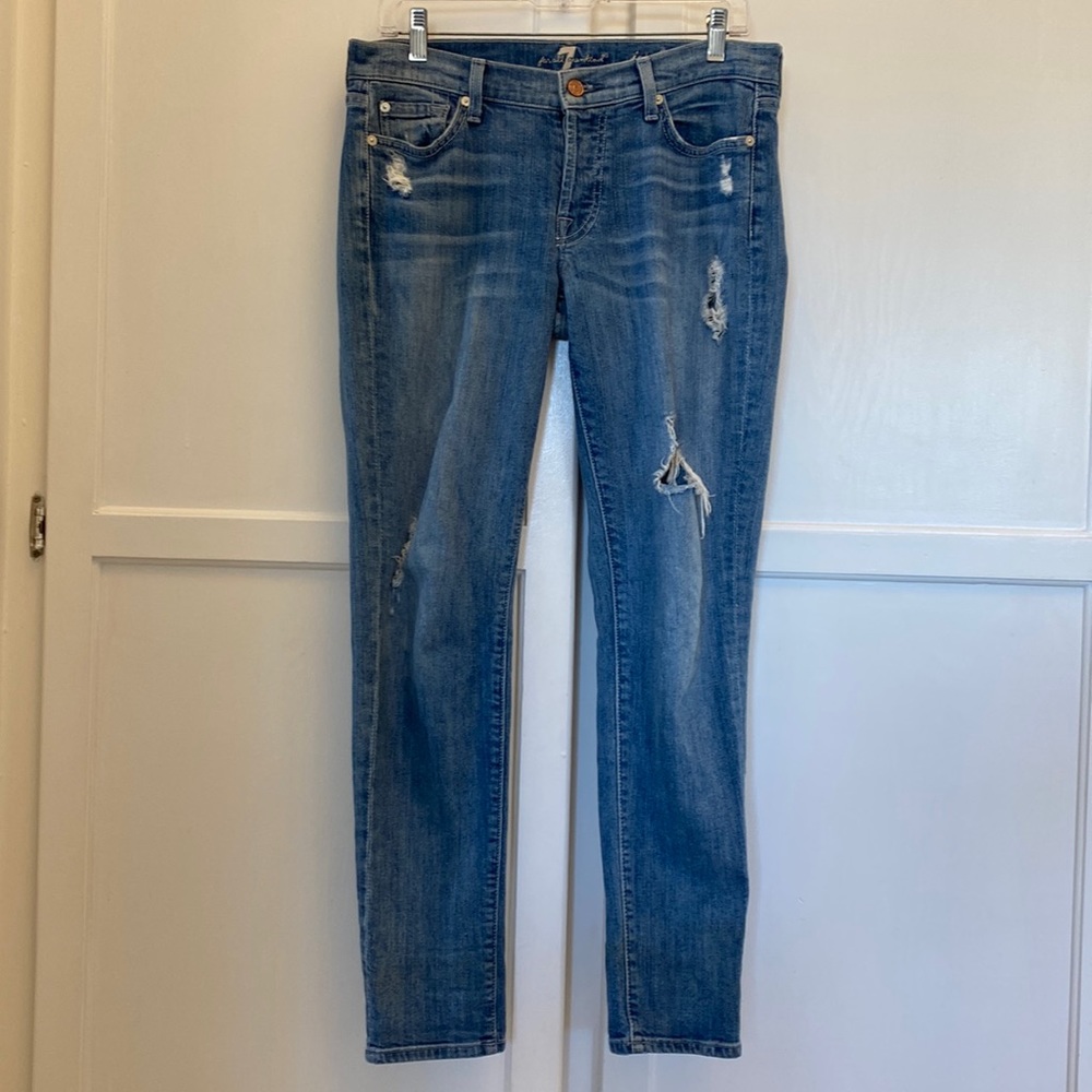 7 For All Mankind josefina skinny boyfriend jeans - 27